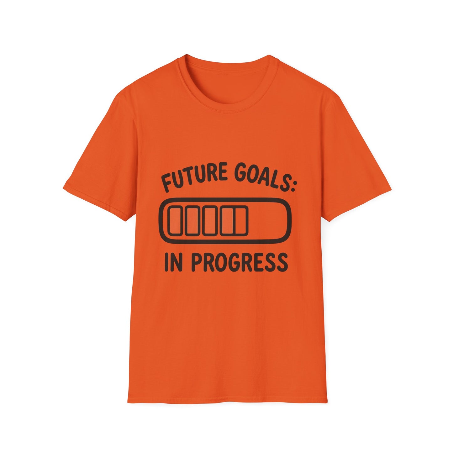 Future Goals In Progress T-Shirt – Playful Progress Bar Motivational Dreamer Tee