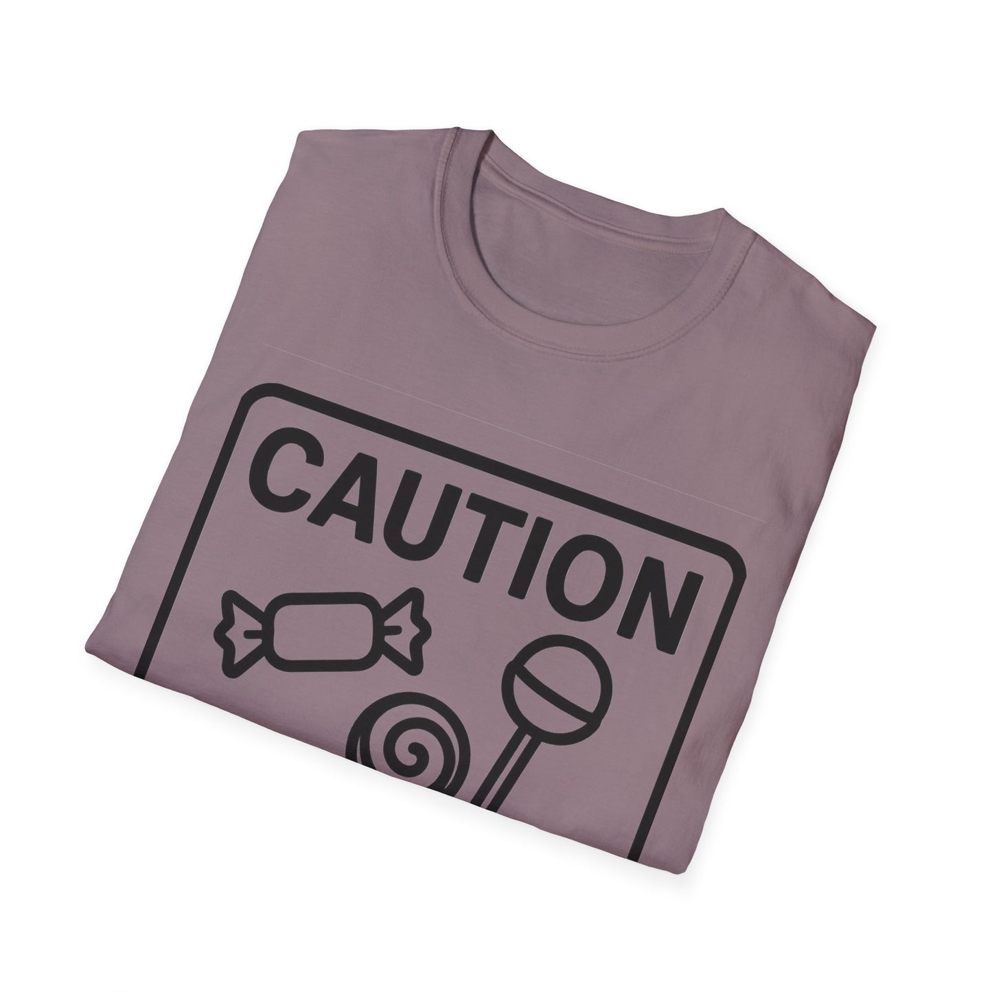 Caution May Contain Candy Shirt – Funny Trick or Treat Warning Tee