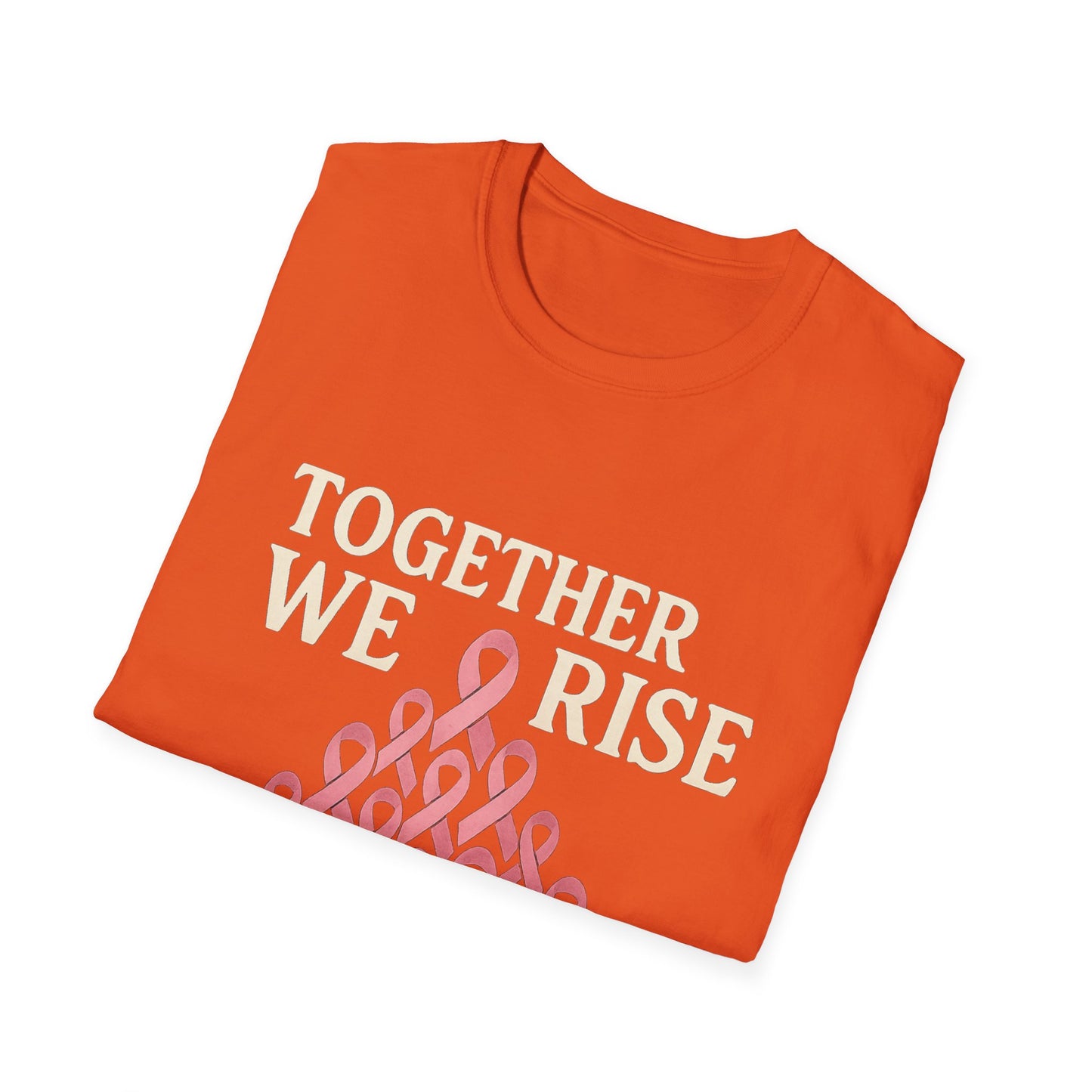 Together We Rise Shirt | Breast Cancer Awareness Pink Ribbon Tee | Unity Support Survivor Fighter Hope T-Shirt October Strong