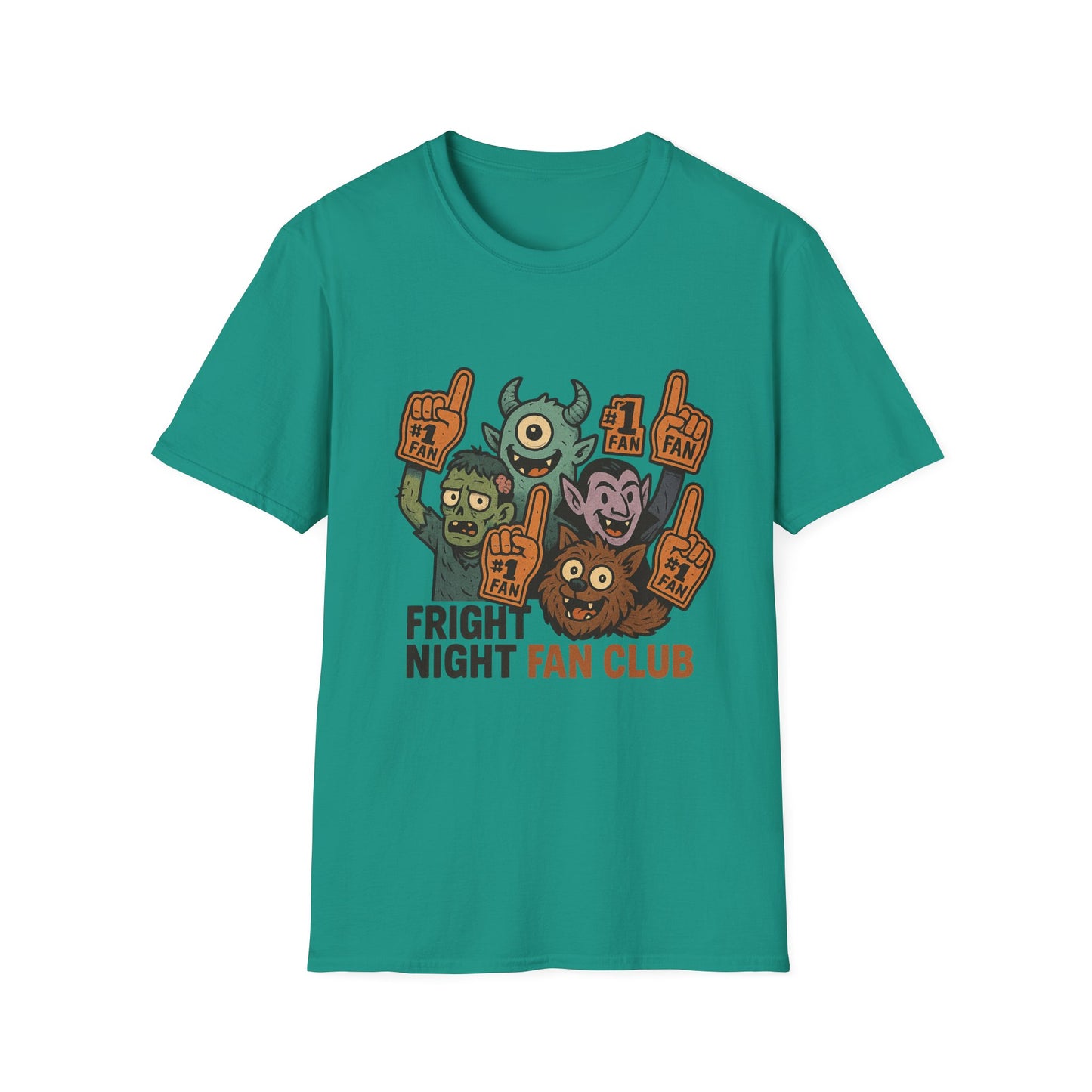 Fright Night Fan Club Shirt – Retro Monster Halloween Party Tee
