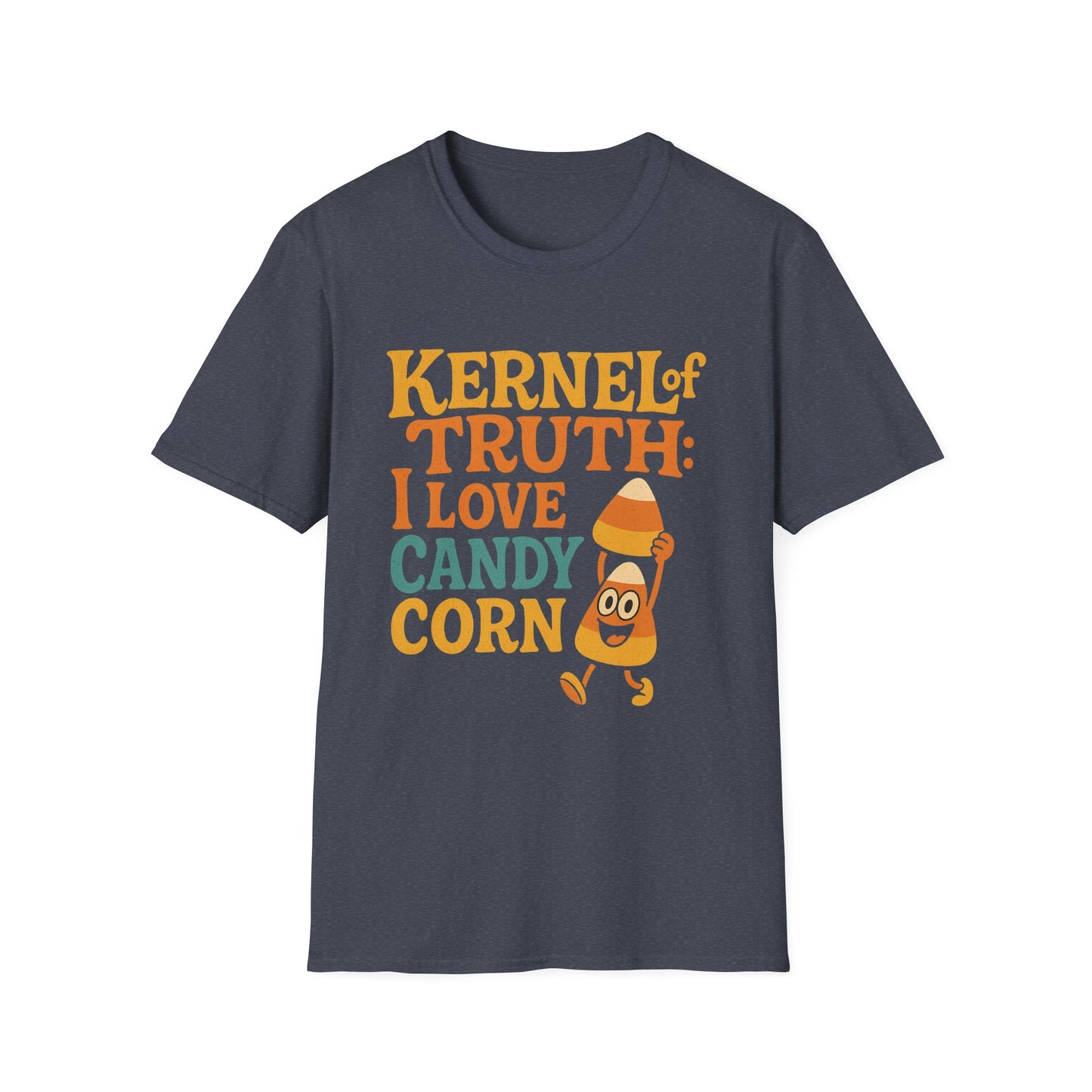 Kernel of Truth I Love Candy Corn Shirt – Cute Retro Halloween T-Shirt, Sweet Fall Graphic Tee