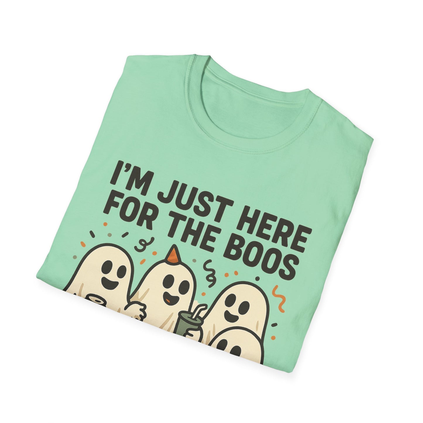 I’m Just Here for the Boos Shirt – Ghost Beer Halloween Party Tee