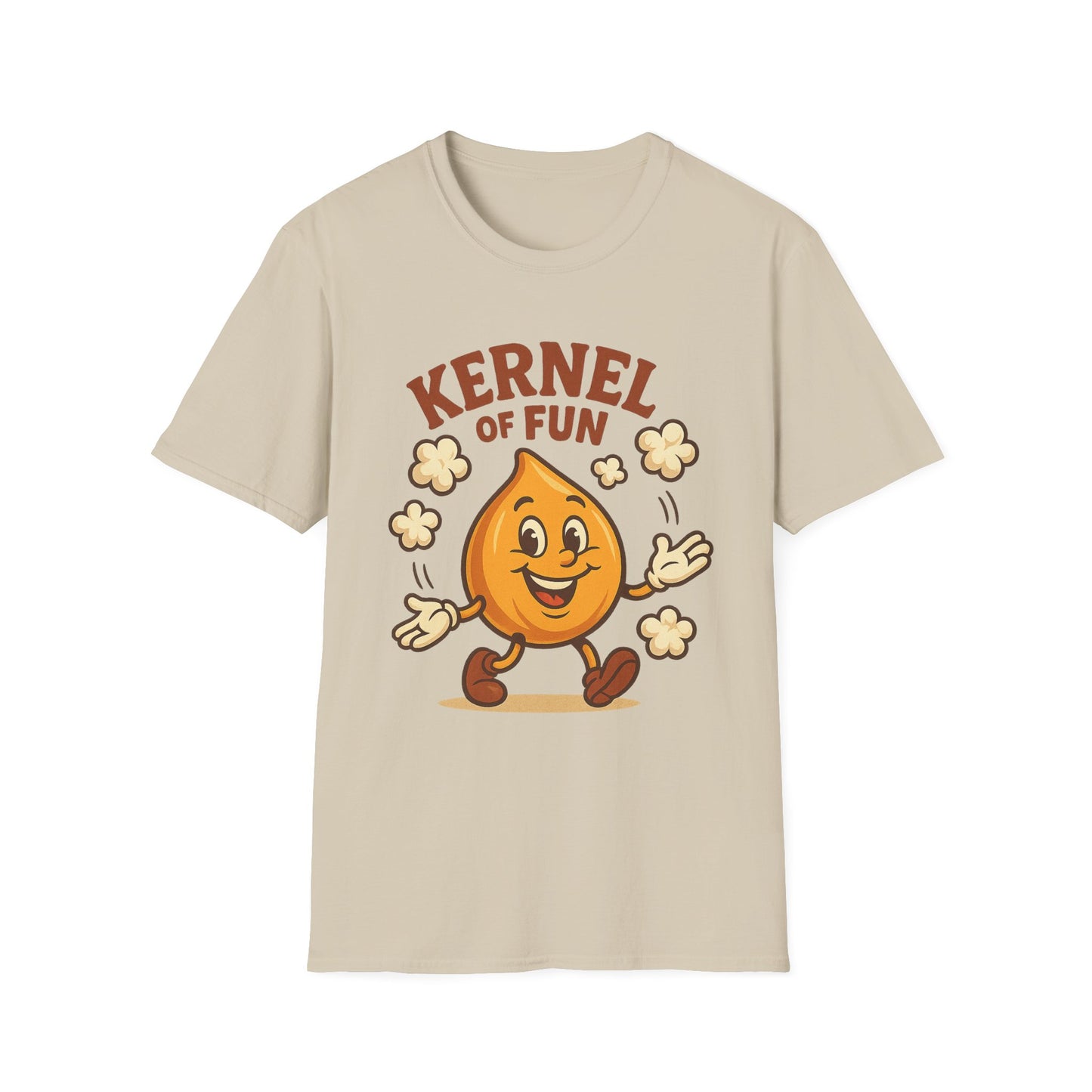 Kernel of Fun Popcorn Shirt – Cute Cartoon Snack Tee – Funny Popcorn Lover T-Shirt for Movie Nights & Cinema Fans
