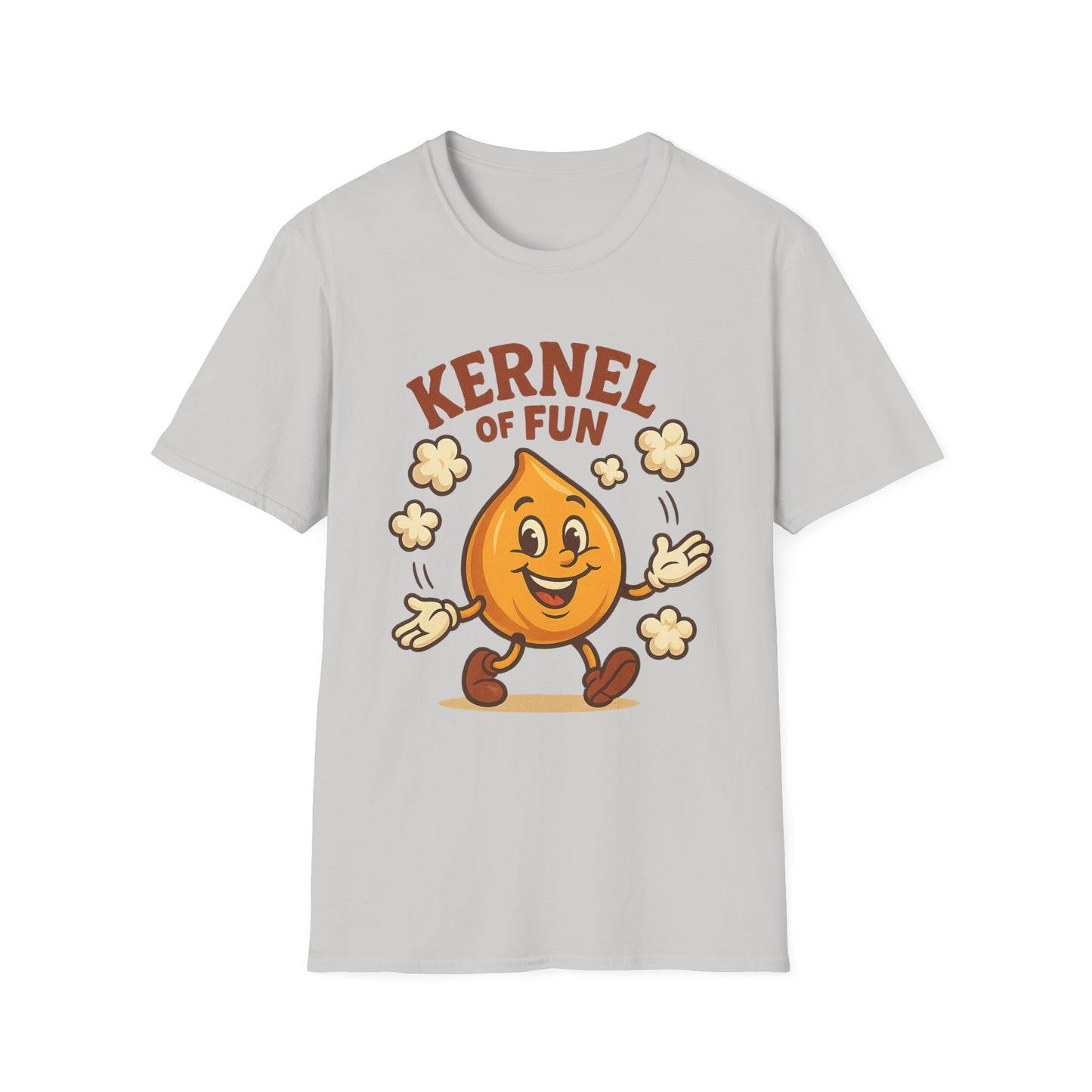 Kernel of Fun Popcorn Shirt – Cute Cartoon Snack Tee – Funny Popcorn Lover T-Shirt for Movie Nights & Cinema Fans
