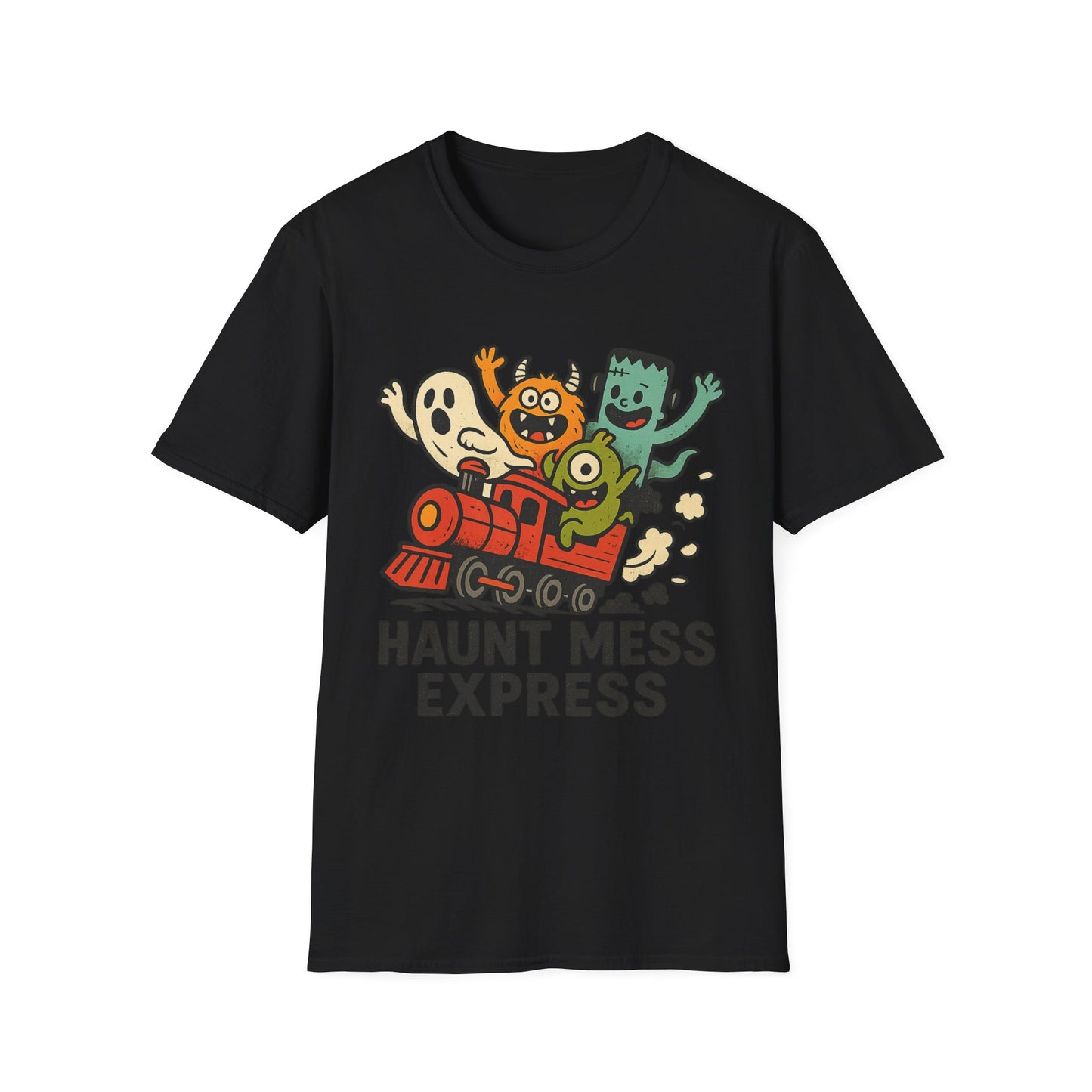 Haunt Mess Express Shirt – Funny Monster Train Halloween Tee