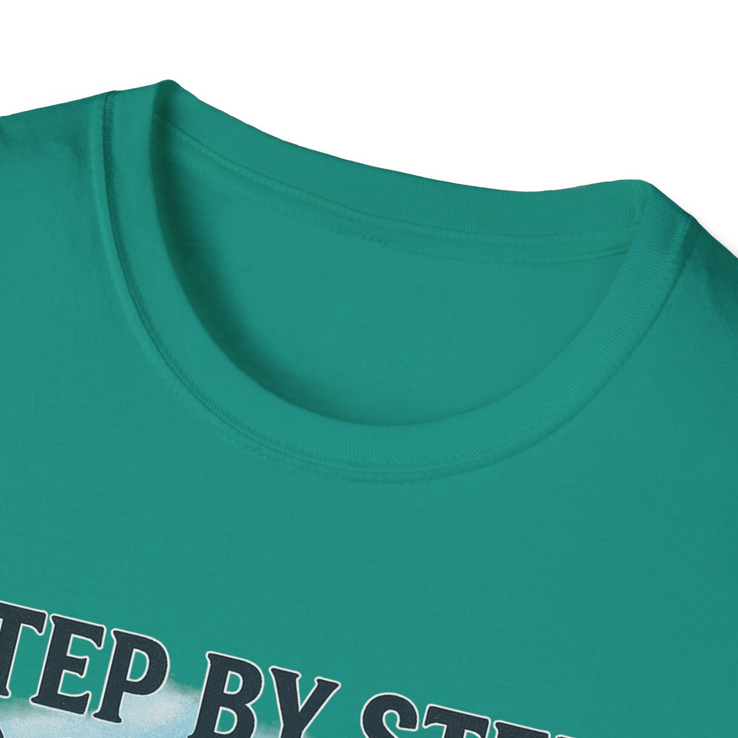 Step by Step to Greatness T-Shirt – Runner Silhouette Motivational Fitness Tee