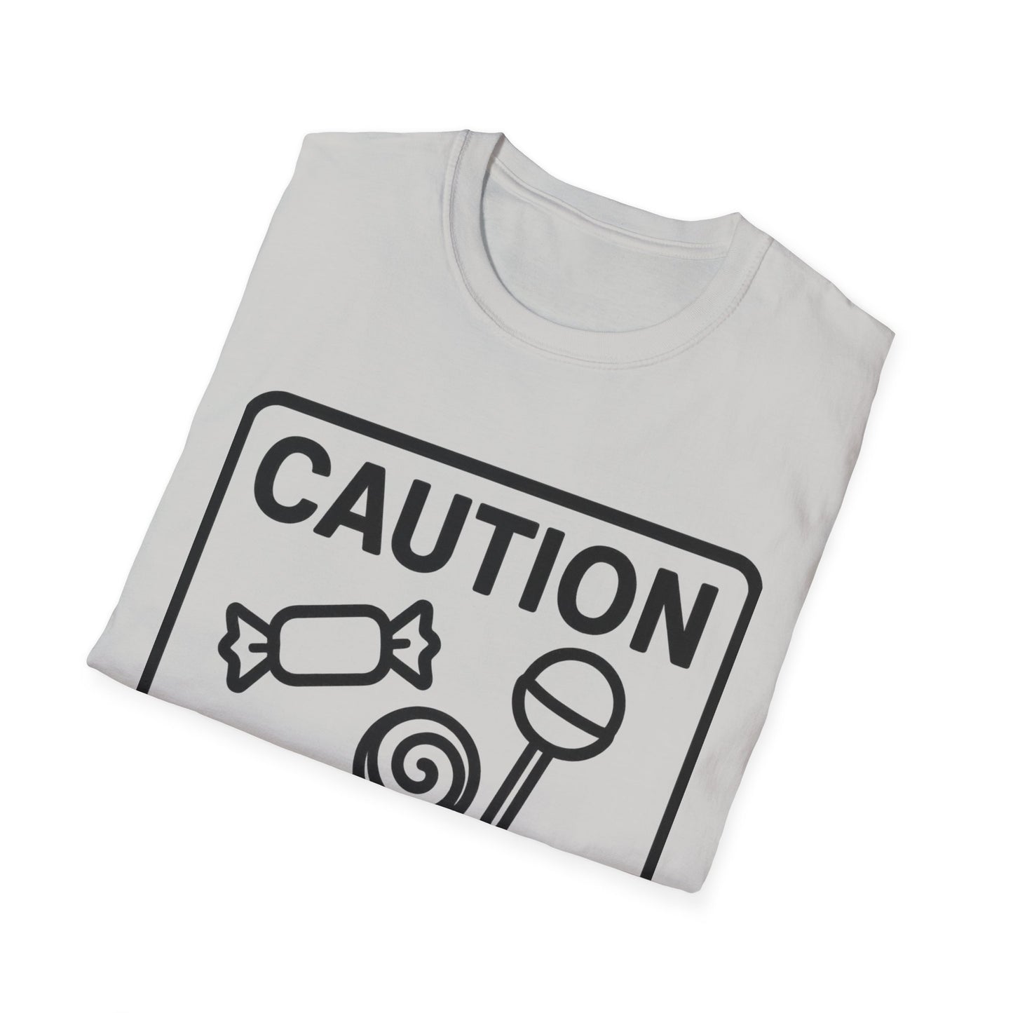 Caution May Contain Candy Shirt – Funny Trick or Treat Warning Tee