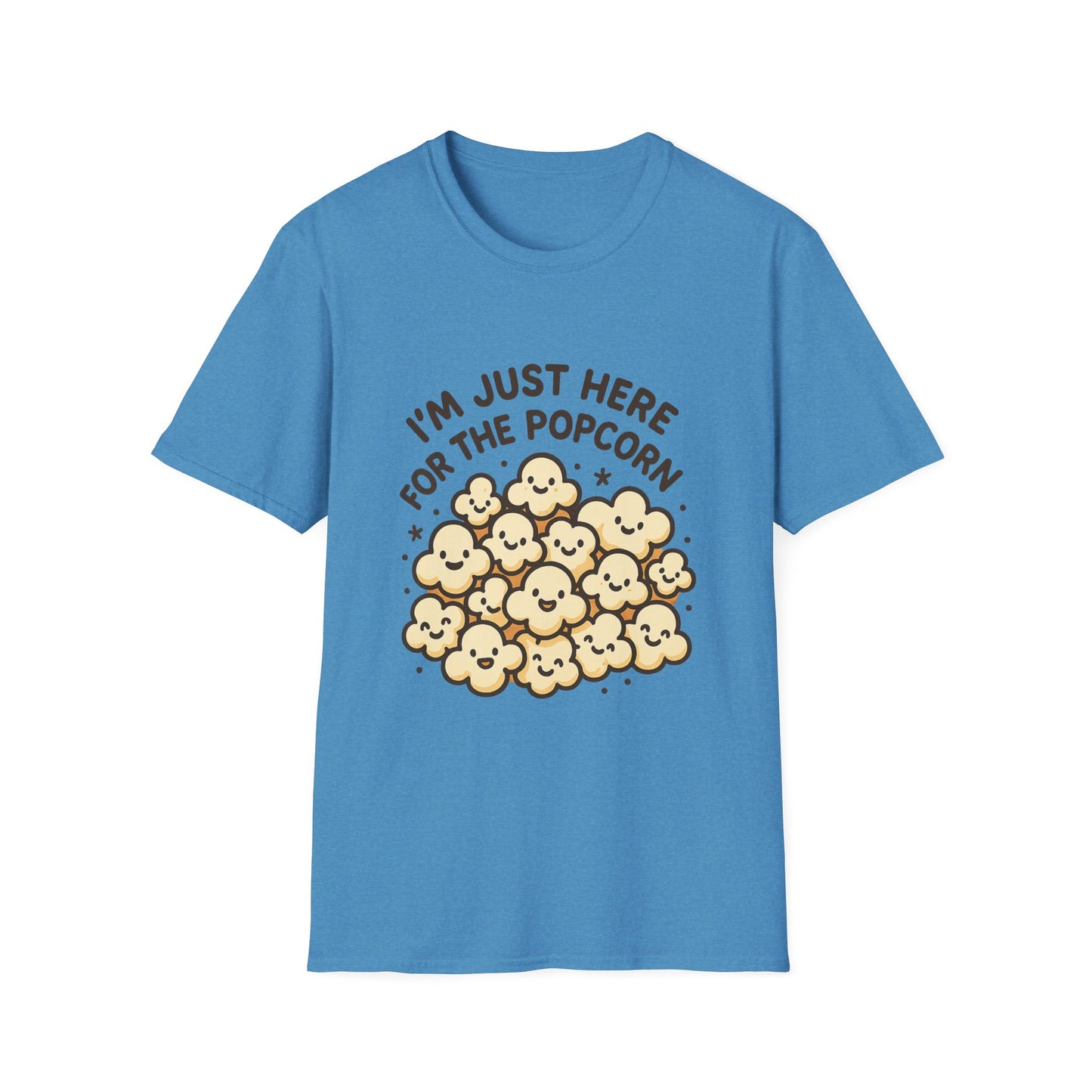 I’m Just Here for the Popcorn T-Shirt – Funny Movie Night Tee – Popcorn Lover Shirt for Film Fans & Snack Lovers