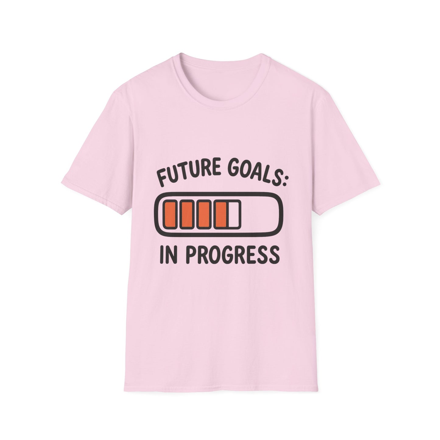 Future Goals In Progress T-Shirt – Playful Progress Bar Motivational Dreamer Tee