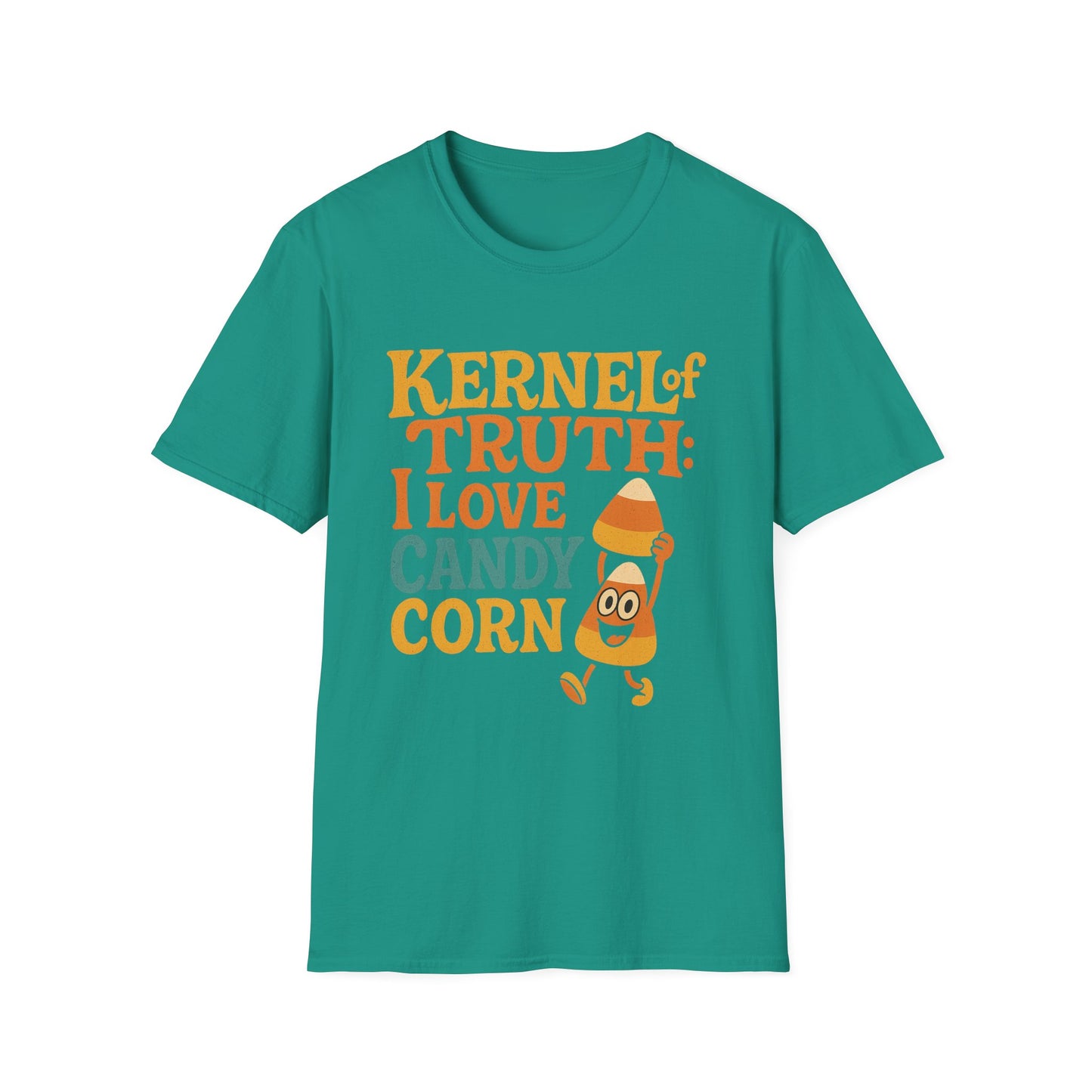 Kernel of Truth I Love Candy Corn Shirt – Cute Retro Halloween T-Shirt, Sweet Fall Graphic Tee