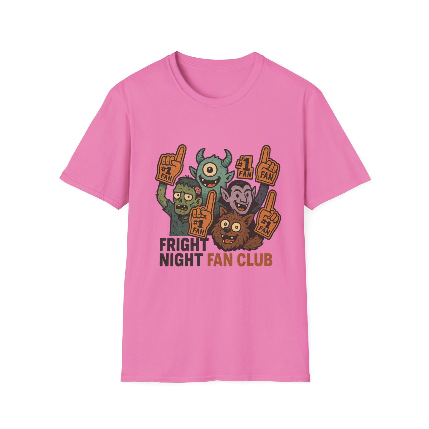 Fright Night Fan Club Shirt – Retro Monster Halloween Party Tee
