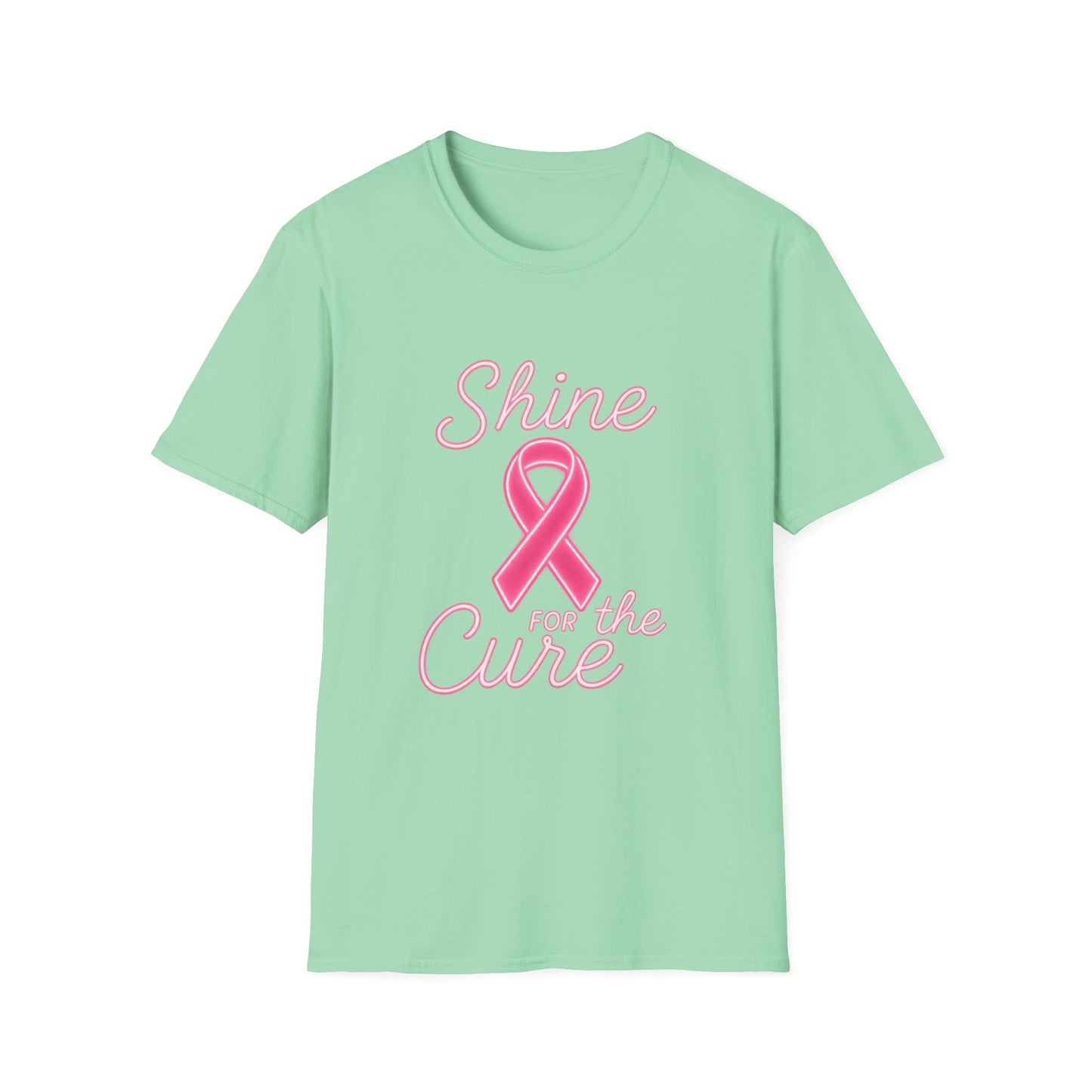 Shine for the Cure Shirt | Breast Cancer Awareness Pink Ribbon Tee | Support Hope Survivor Fighter T-Shirt October Month