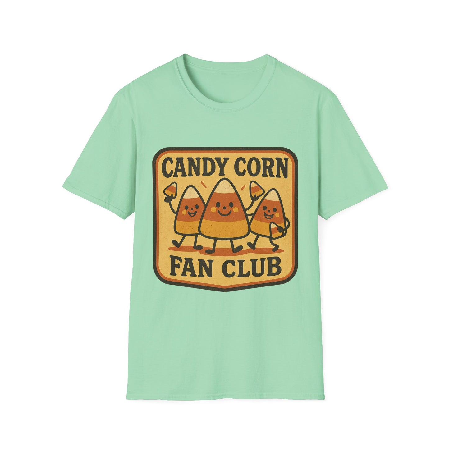 Candy Corn Fan Club Shirt – Cute Fall Halloween Tee, Retro Autumn Candy Graphic T-Shirt