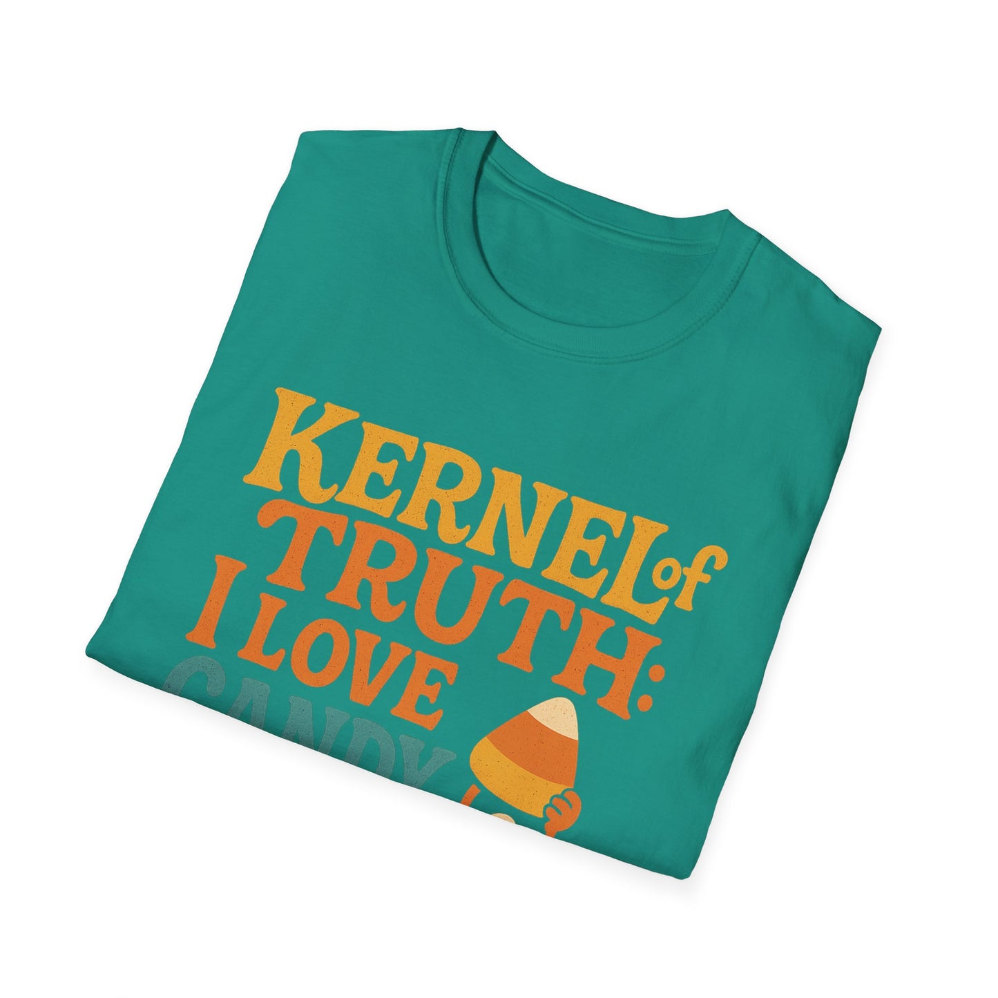Kernel of Truth I Love Candy Corn Shirt – Cute Retro Halloween T-Shirt, Sweet Fall Graphic Tee