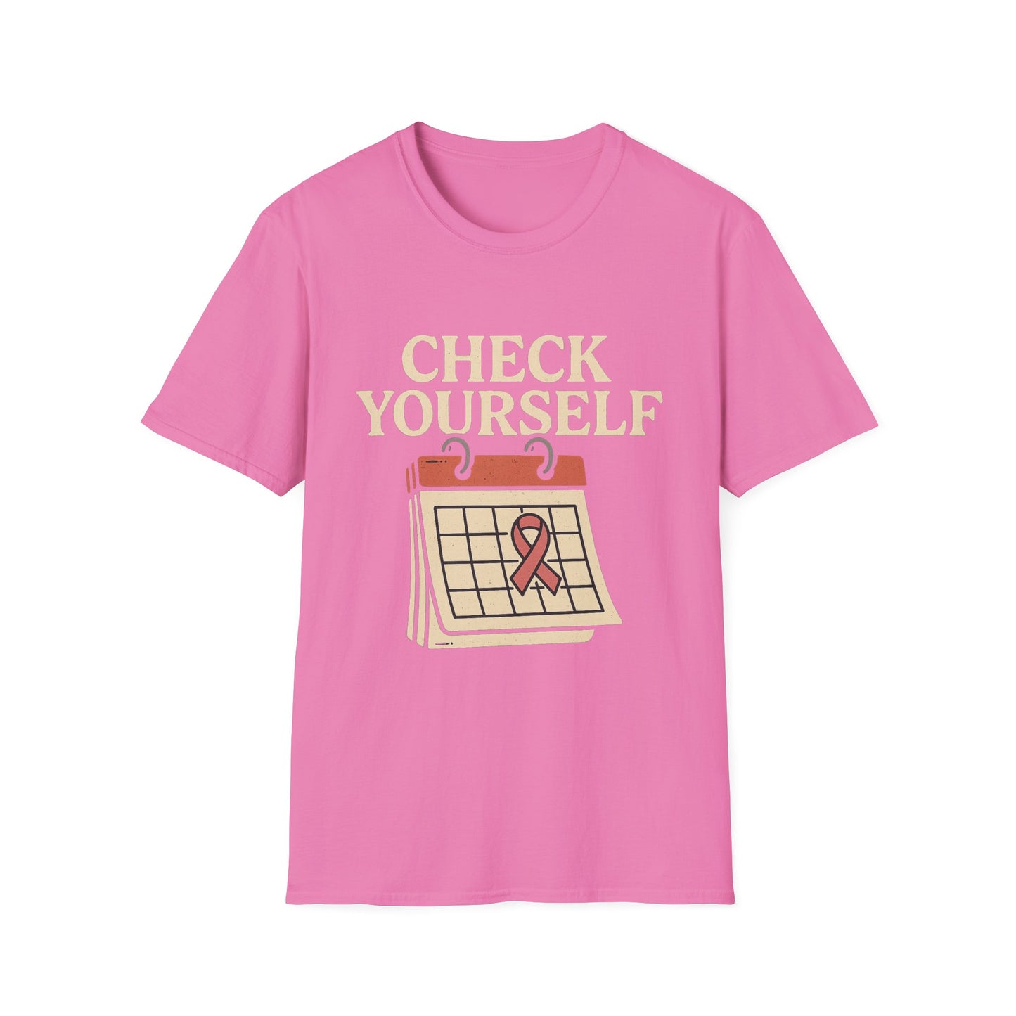 Check Yourself Shirt | Breast Cancer Awareness Month Pink Ribbon Tee | Self Exam Support Survivor Fighter T-Shirt October Strong
