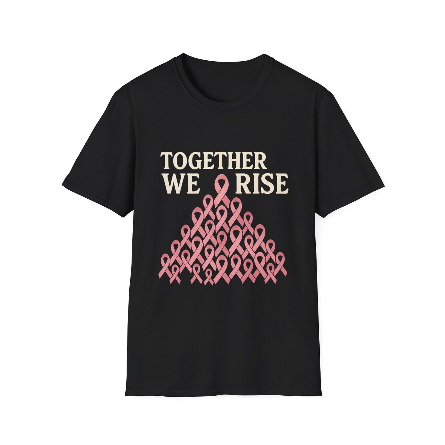 Together We Rise Shirt | Breast Cancer Awareness Pink Ribbon Tee | Unity Support Survivor Fighter Hope T-Shirt October Strong