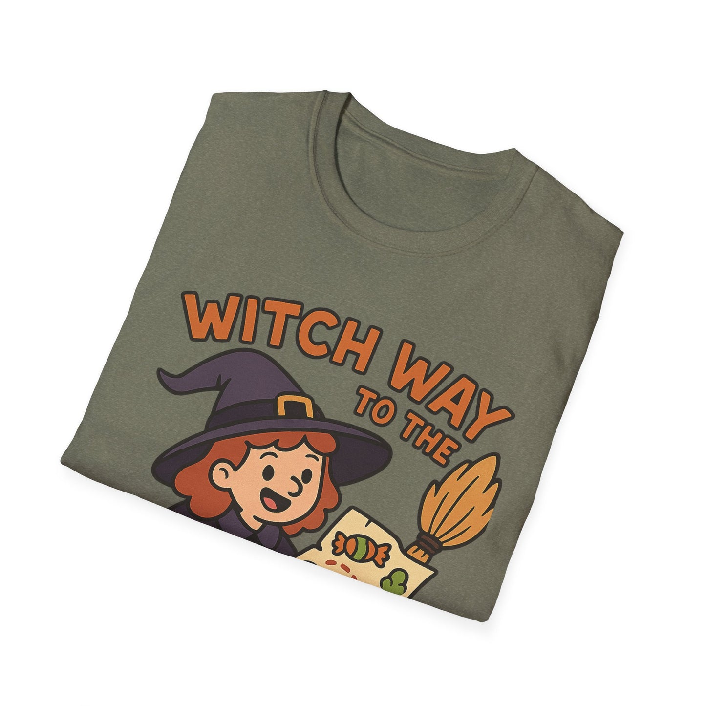 itch Way to the Candy Halloween Shirt – Funny Witch Trick or Treat Tee