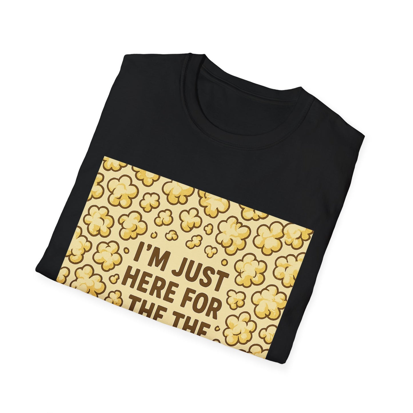 I’m Just Here for the Popcorn Shirt – Funny Movie Lover Tee – Retro Popcorn T-Shirt for Film Nights & Theater Fans
