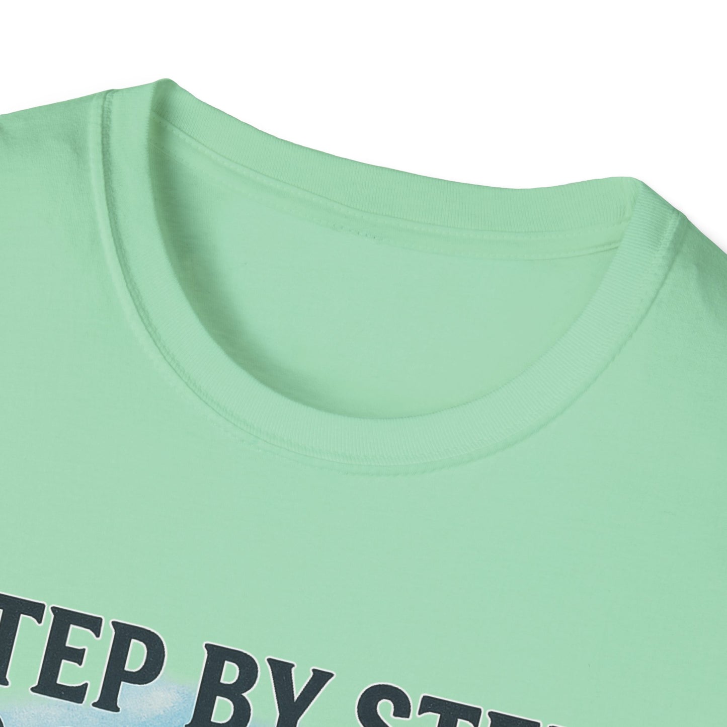 Step by Step to Greatness T-Shirt – Runner Silhouette Motivational Fitness Tee