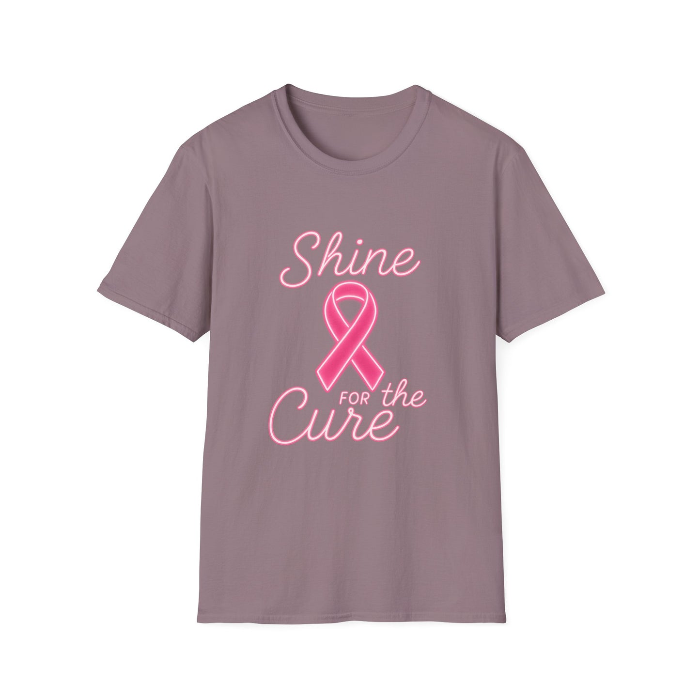 Shine for the Cure Shirt | Breast Cancer Awareness Pink Ribbon Tee | Support Hope Survivor Fighter T-Shirt October Month