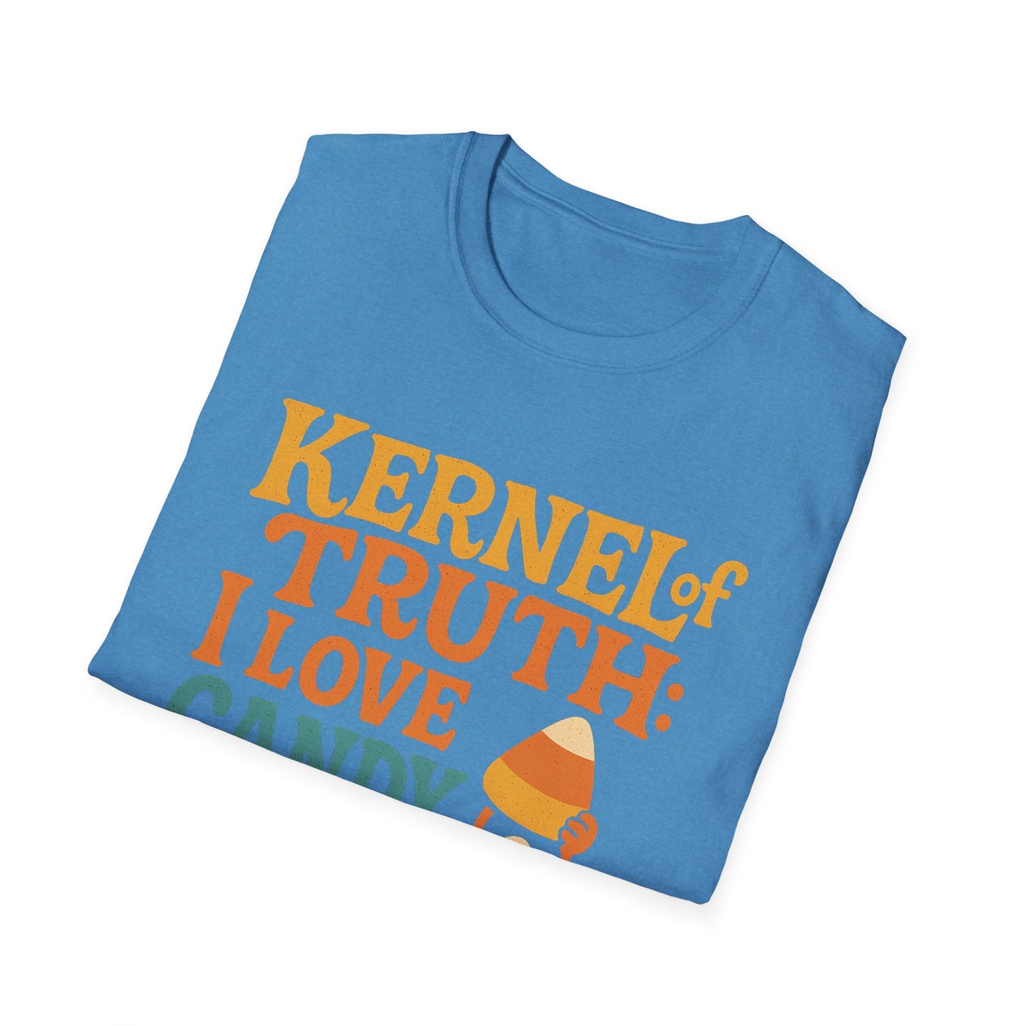 Kernel of Truth I Love Candy Corn Shirt – Cute Retro Halloween T-Shirt, Sweet Fall Graphic Tee