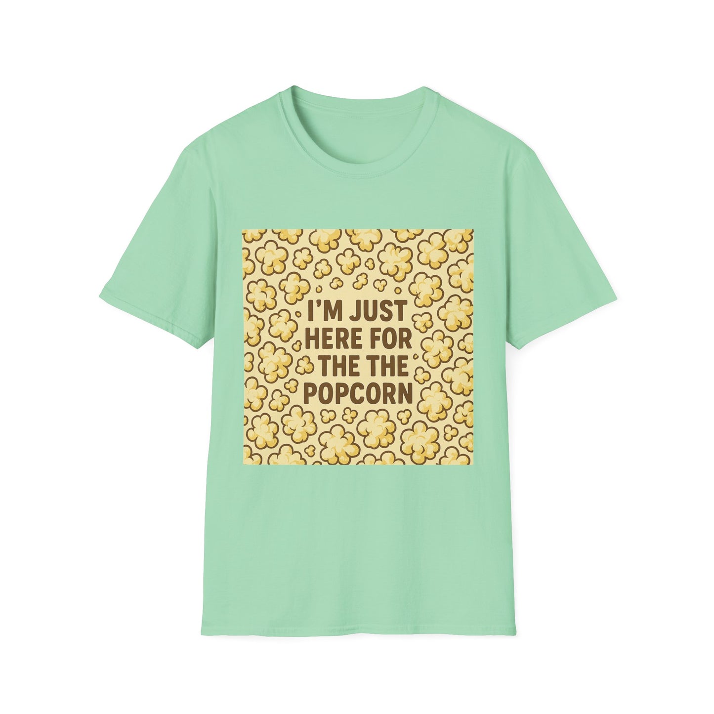 I’m Just Here for the Popcorn Shirt – Funny Movie Lover Tee – Retro Popcorn T-Shirt for Film Nights & Theater Fans