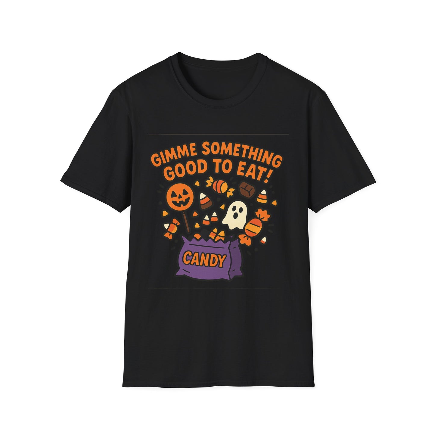 Gimme Something Good to Eat Shirt – Trick or Treat Candy Bag Tee