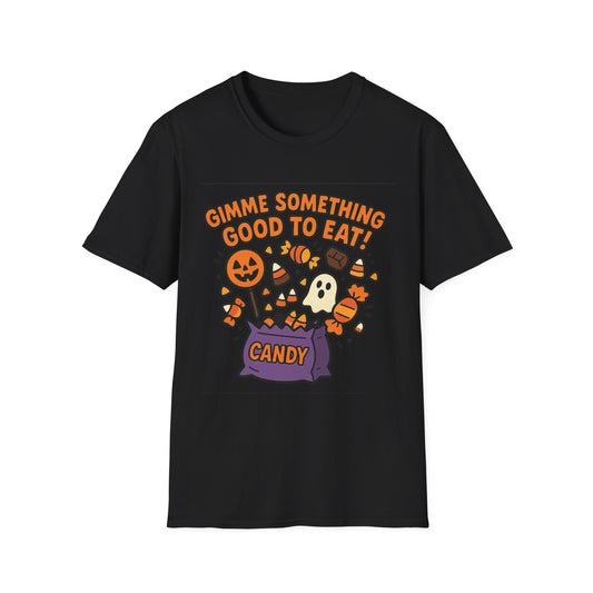 Gimme Something Good to Eat Shirt – Trick or Treat Candy Bag Tee