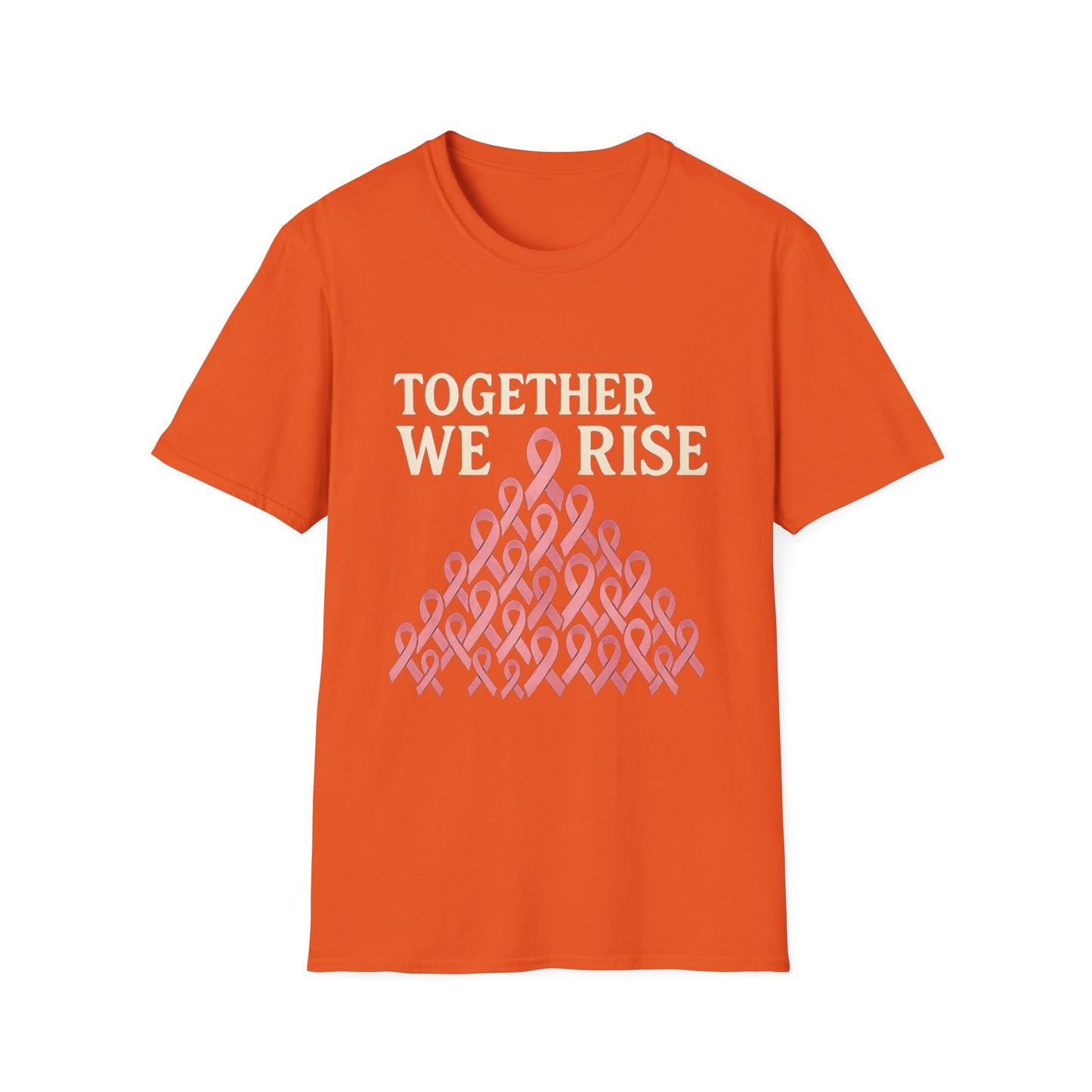 Together We Rise Shirt | Breast Cancer Awareness Pink Ribbon Tee | Unity Support Survivor Fighter Hope T-Shirt October Strong