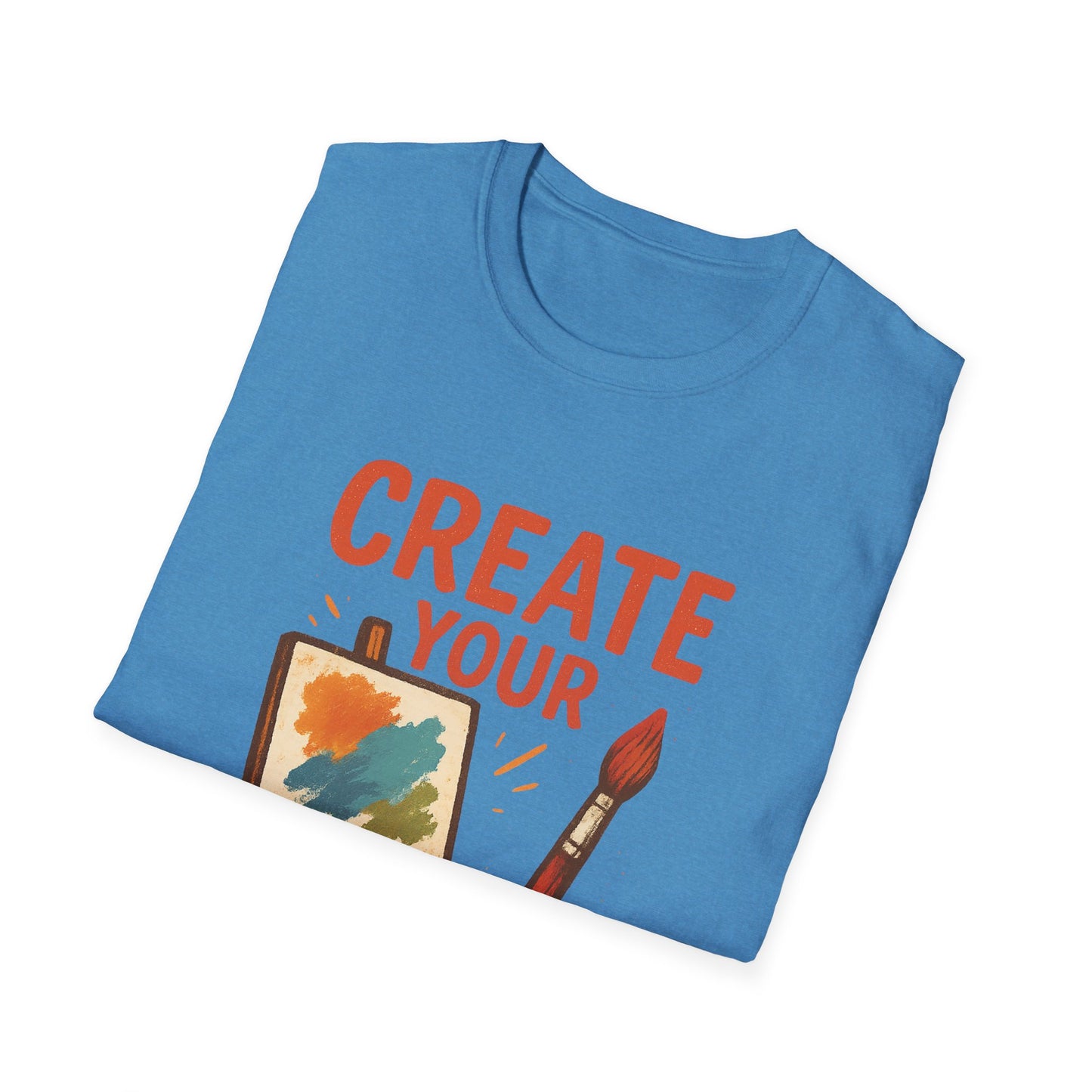 Create Your Tomorrow T-Shirt – Artistic Paintbrush & Canvas Motivational Artist Tee