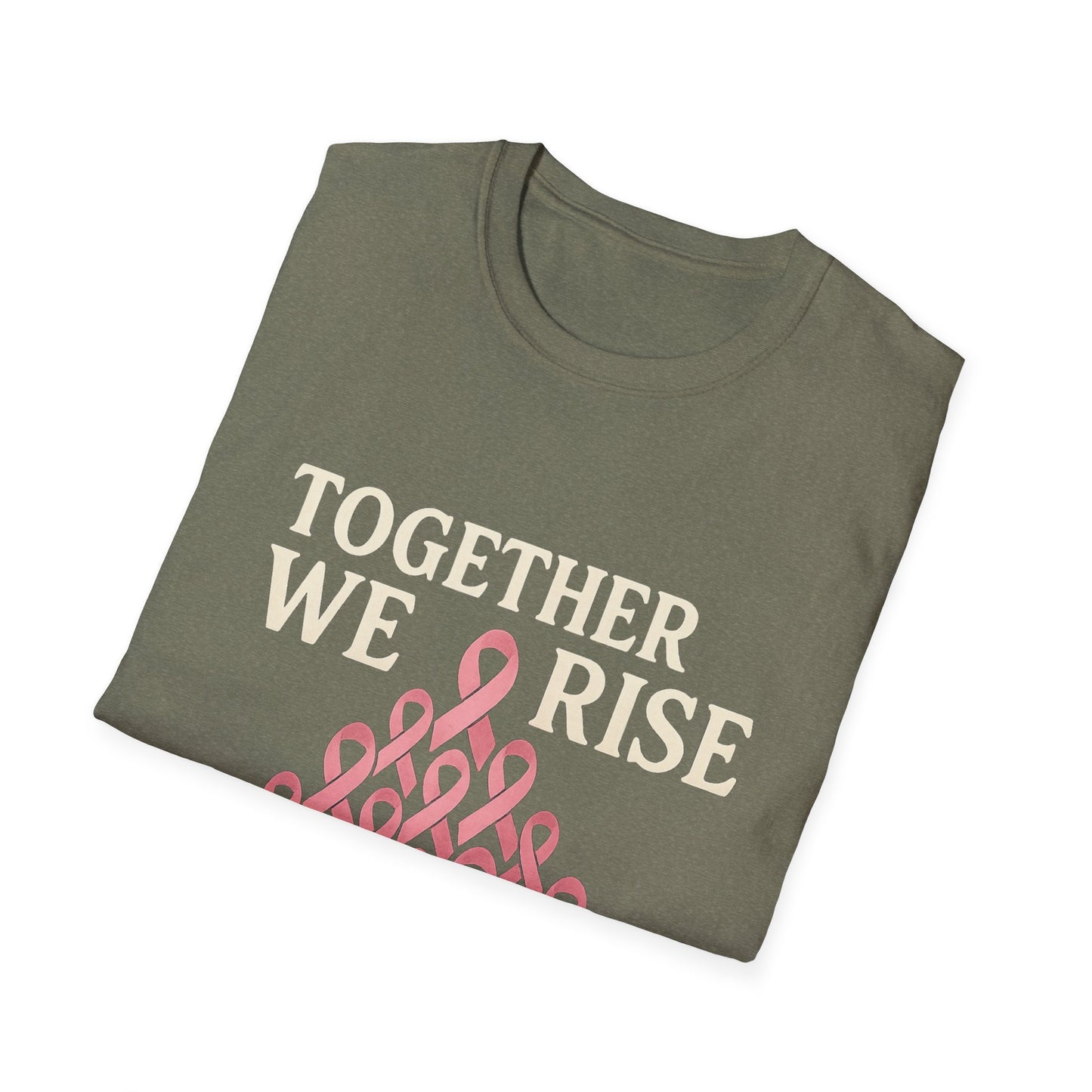 Together We Rise Shirt | Breast Cancer Awareness Pink Ribbon Tee | Unity Support Survivor Fighter Hope T-Shirt October Strong