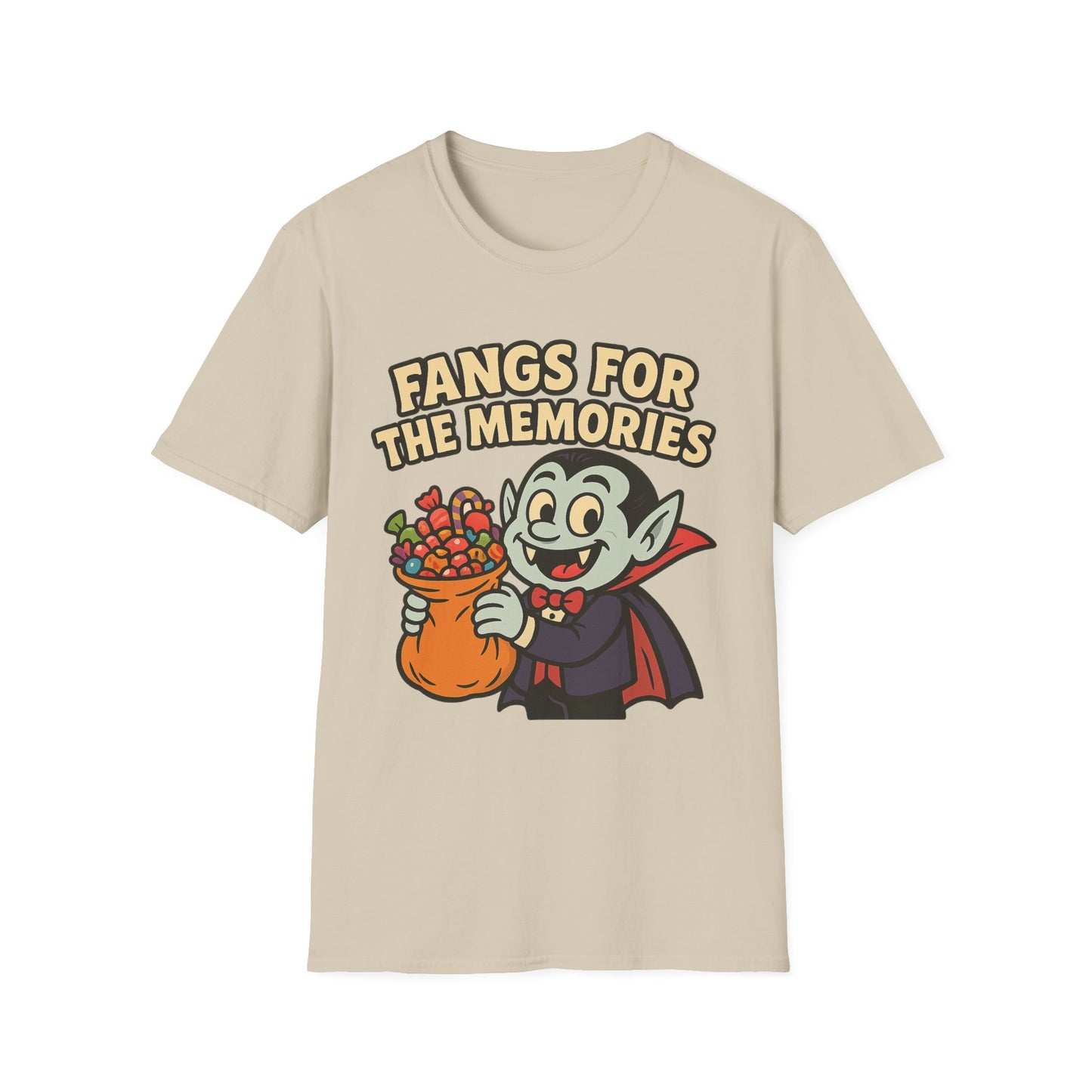 Fangs for the Memories Shirt – Vampire Trick or Treat Candy Tee