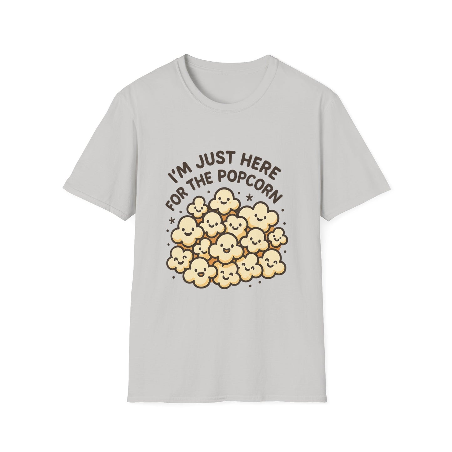 I’m Just Here for the Popcorn T-Shirt – Funny Movie Night Tee – Popcorn Lover Shirt for Film Fans & Snack Lovers
