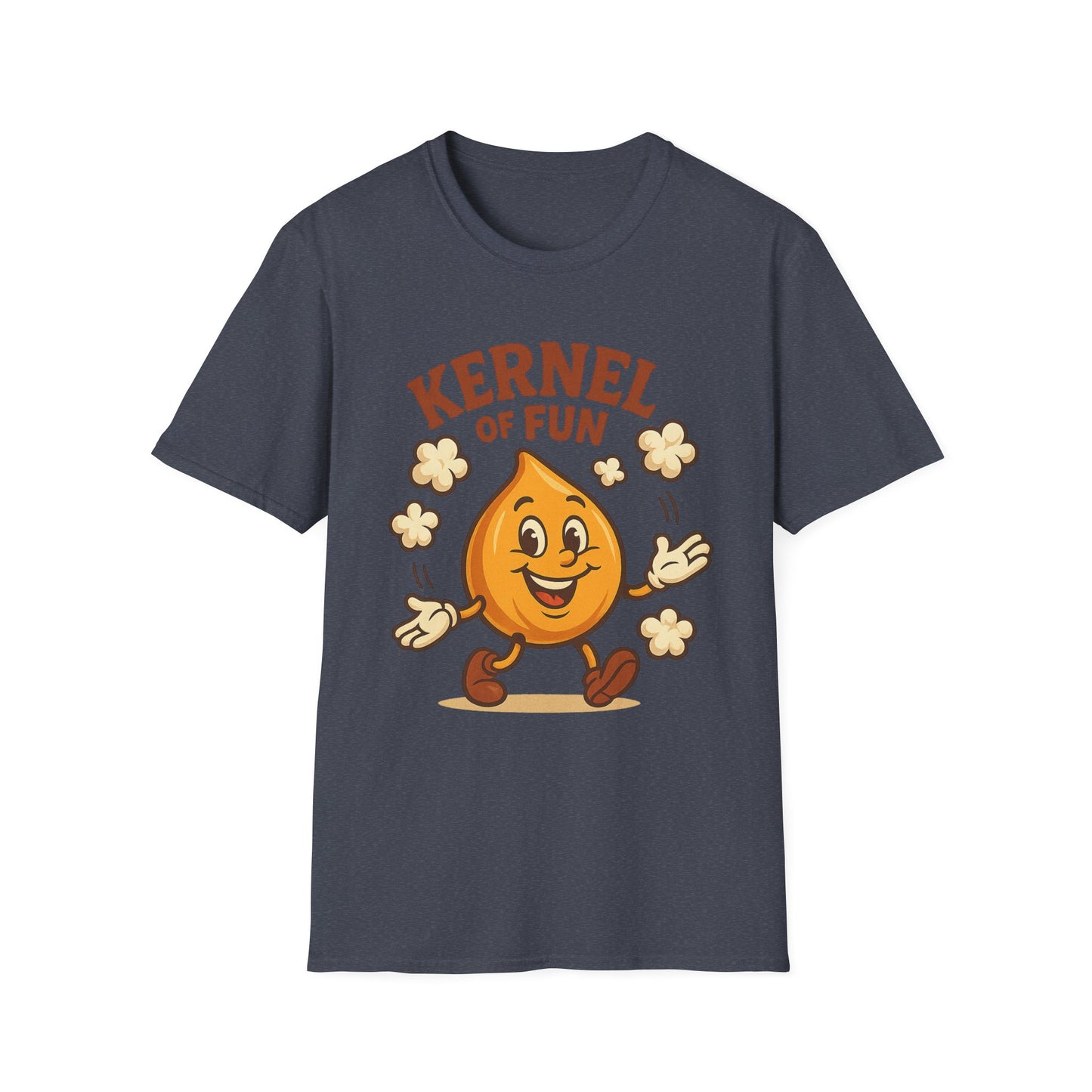 Kernel of Fun Popcorn Shirt – Cute Cartoon Snack Tee – Funny Popcorn Lover T-Shirt for Movie Nights & Cinema Fans