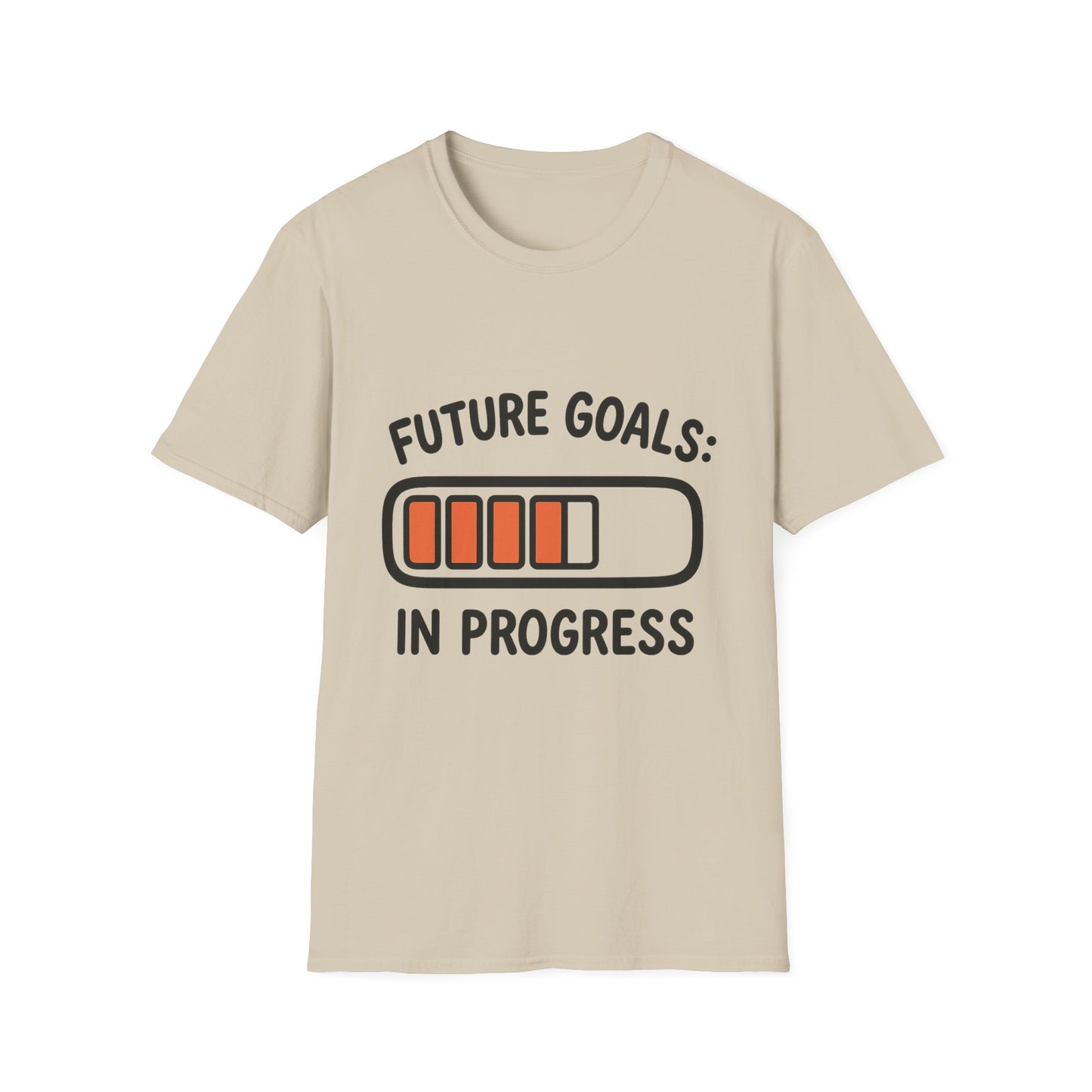 Future Goals In Progress T-Shirt – Playful Progress Bar Motivational Dreamer Tee