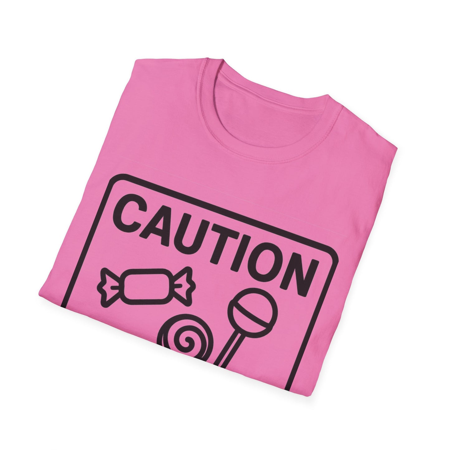 Caution May Contain Candy Shirt – Funny Trick or Treat Warning Tee