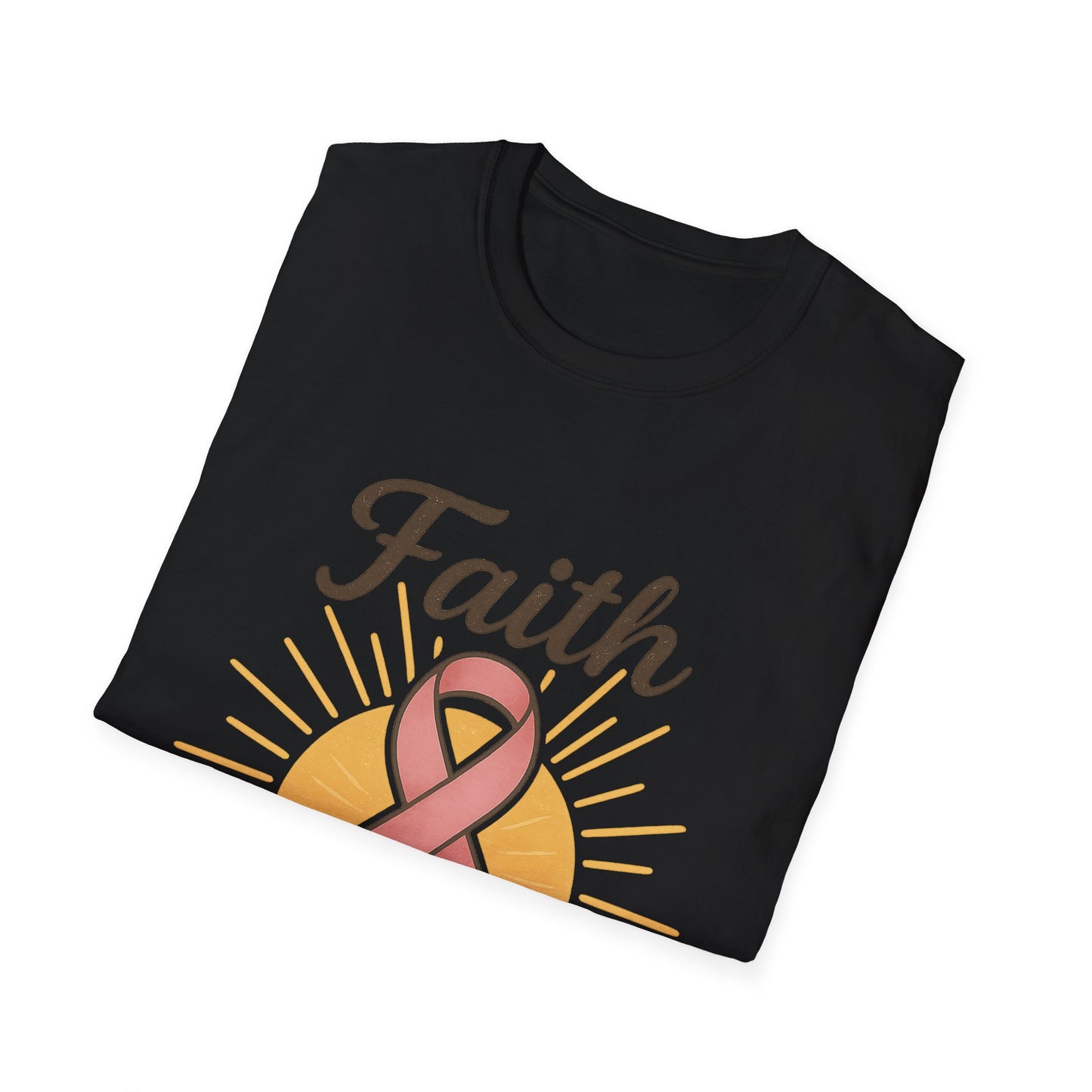 Faith Over Fear Shirt | Breast Cancer Awareness Pink Ribbon Tee | Inspirational Hope Support Survivor Fighter T-Shirt October