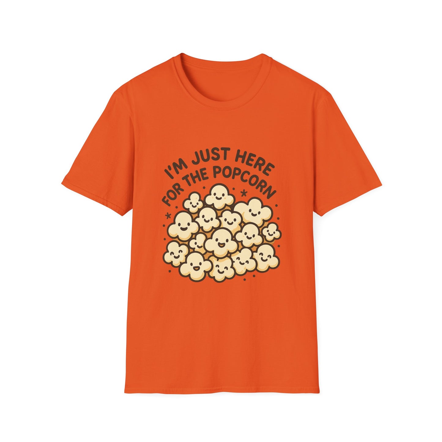 I’m Just Here for the Popcorn T-Shirt – Funny Movie Night Tee – Popcorn Lover Shirt for Film Fans & Snack Lovers