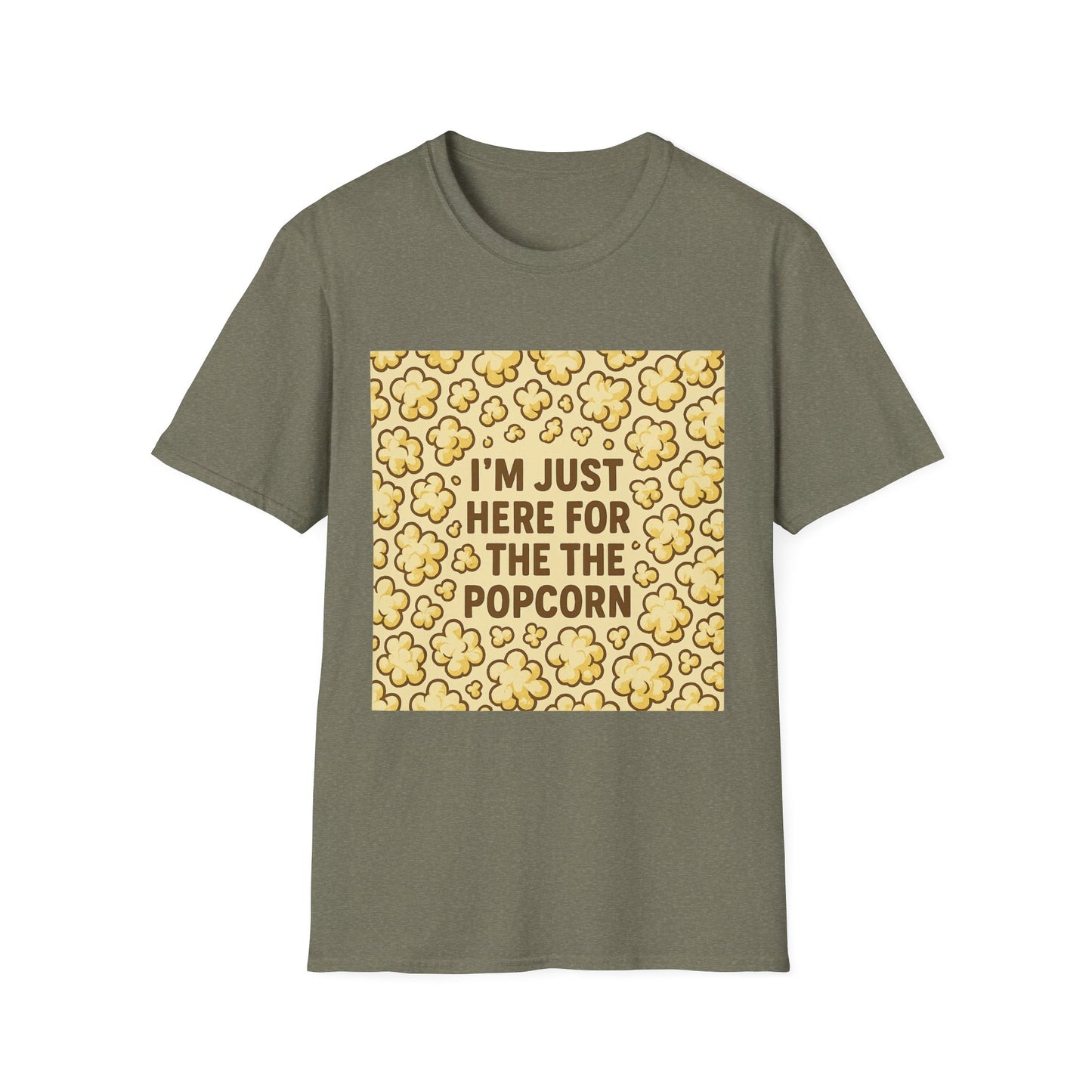I’m Just Here for the Popcorn Shirt – Funny Movie Lover Tee – Retro Popcorn T-Shirt for Film Nights & Theater Fans