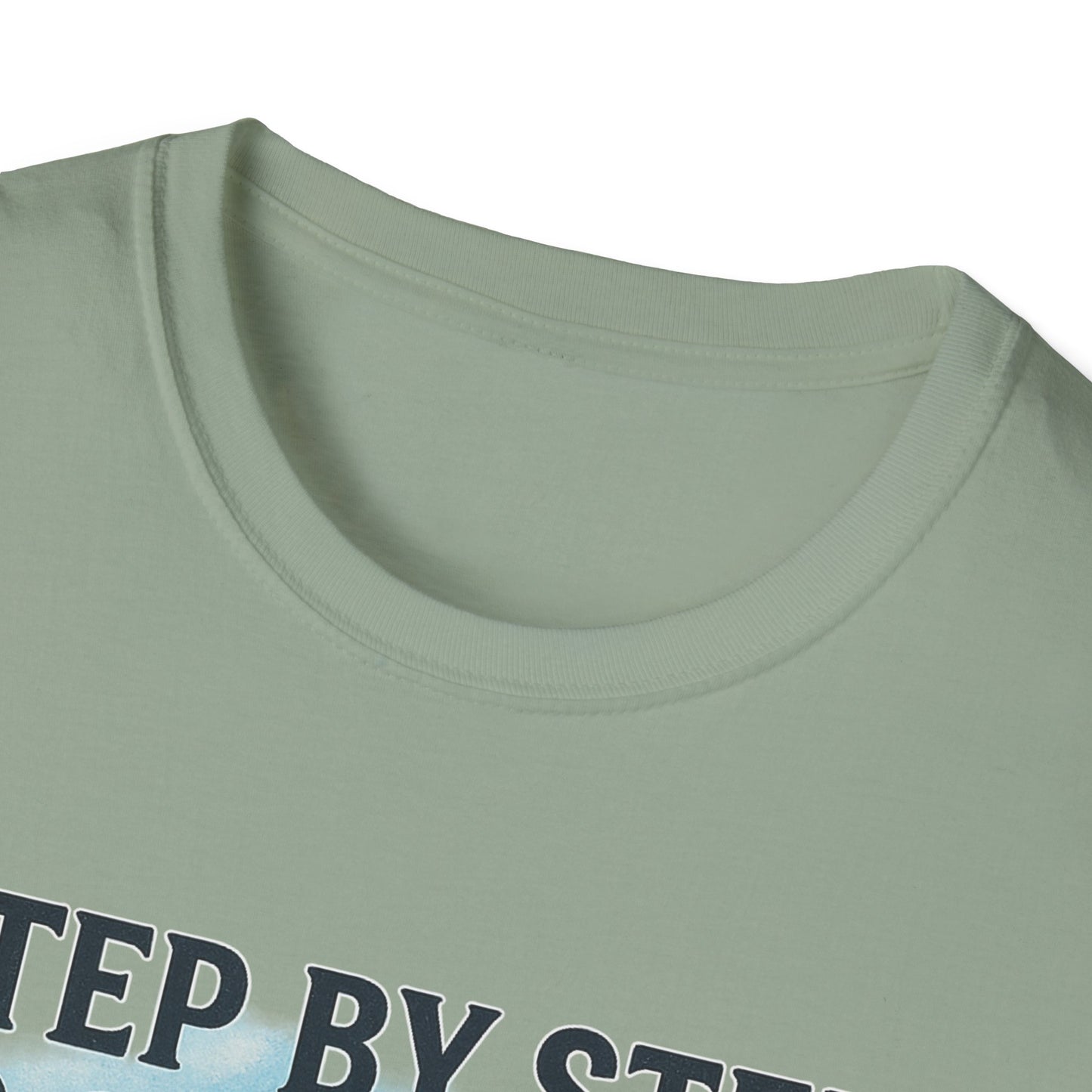 Step by Step to Greatness T-Shirt – Runner Silhouette Motivational Fitness Tee