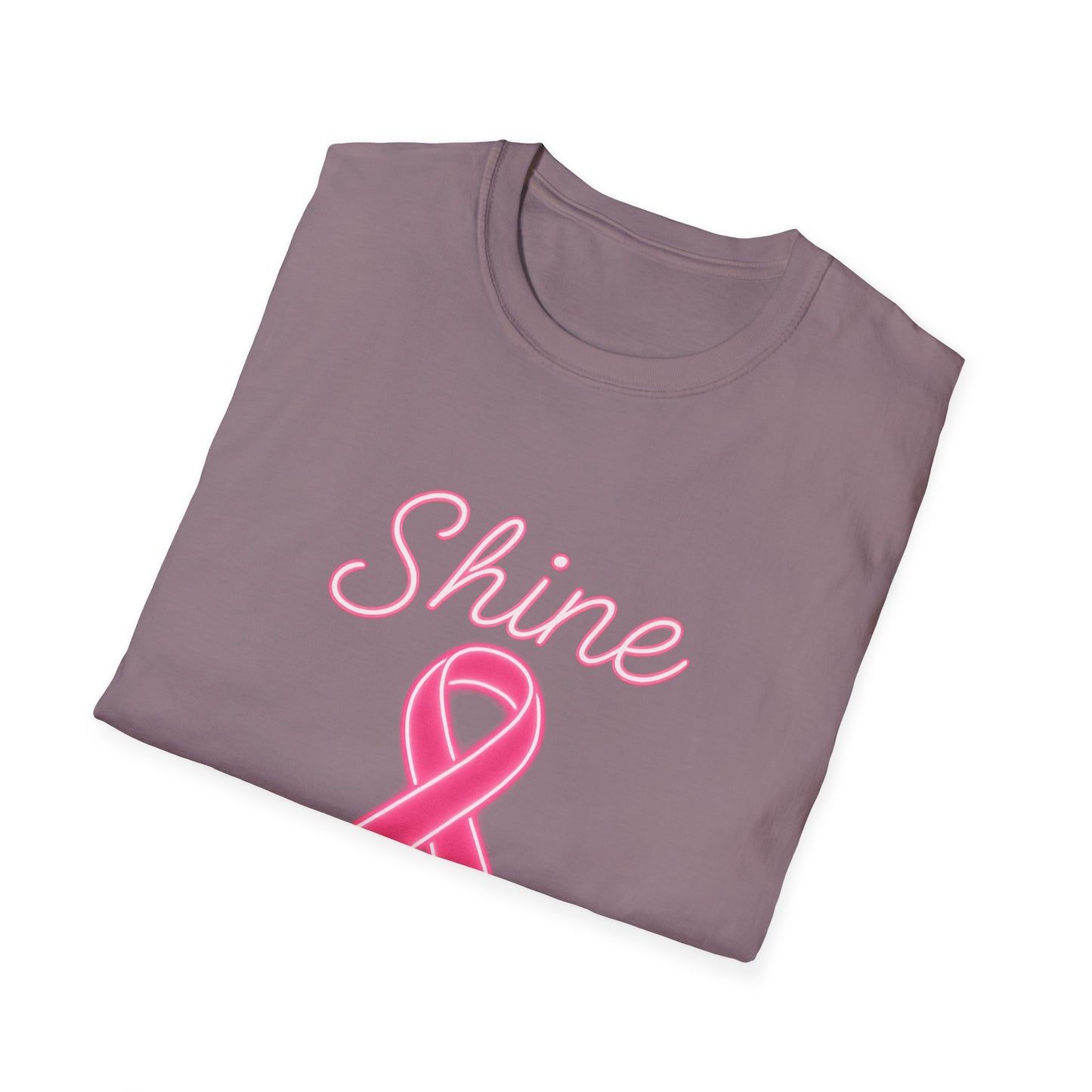 Shine for the Cure Shirt | Breast Cancer Awareness Pink Ribbon Tee | Support Hope Survivor Fighter T-Shirt October Month