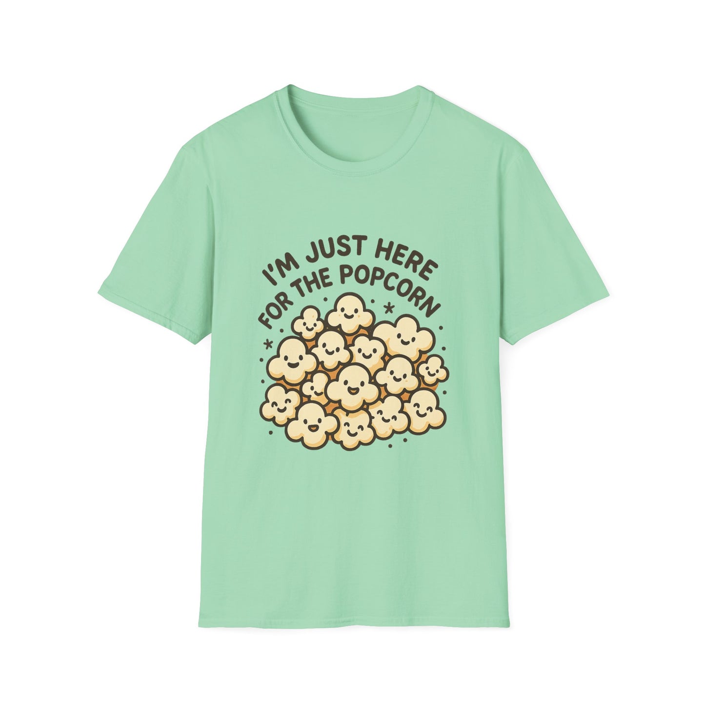 I’m Just Here for the Popcorn T-Shirt – Funny Movie Night Tee – Popcorn Lover Shirt for Film Fans & Snack Lovers